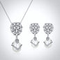 Oressa - Pearl and Cubic Zirconia Bridal Jewelry Set