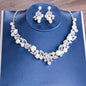 "Tosca" - Pearl and Crystal 3-Piece Bridal Jewelry Set With Tiara