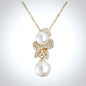 Cambria - Pearl Bridal Necklace - Available in Gold and Silver