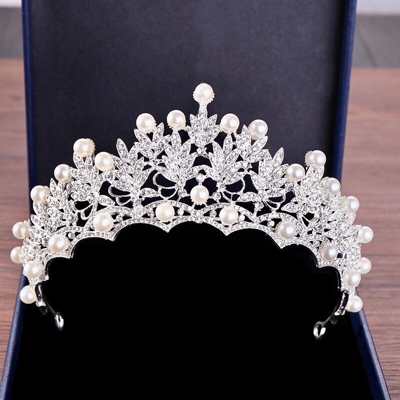 Tosca - Pearl and Crystal Bridal Tiara