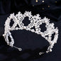 Everleigh - Pearl and Crystal Bridal Tiara - Available in Gold and Silver