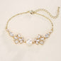 "Evanna" - Pearl and Cubic Zirconia Bridal Bracelet - Available in Silver, Rose Gold and Yellow Gold