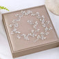 "Avery" - Silver Pearl and Crystal Bridal Headband / Hair Vine