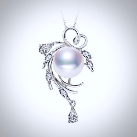 "Casablanca" - Freshwater Pearl and Sterling Silver Bridal Necklace