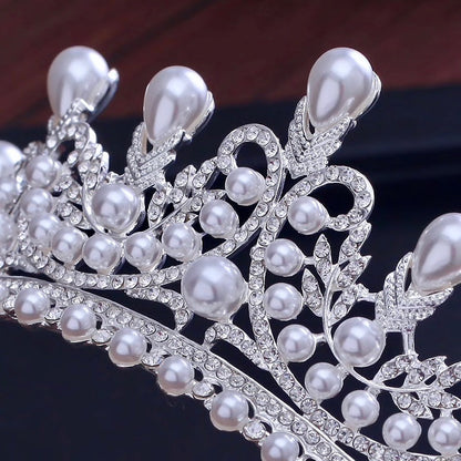 Maddison - Pearl Bridal Tiara - Available in Silver and Gold