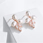 Adonna - Pearl and Cubic Zirconia Bridal Earrings - Available in Silver, Rose Gold and Yellow Gold