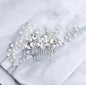 Astrid - Winter Pearl and Crystal Bridal Hair Comb