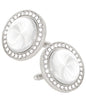 Vittorio Vico Discus Crystal Colorstone Bling Cufflinks: CL11XX Series