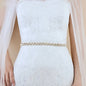 Arya - Pearl and Crystal Bridal Belt - Available in Silver, Rose Gold and Yellow Gold