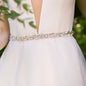 Jordan - Silver Pearl and Crystal Bridal Belt/Sash