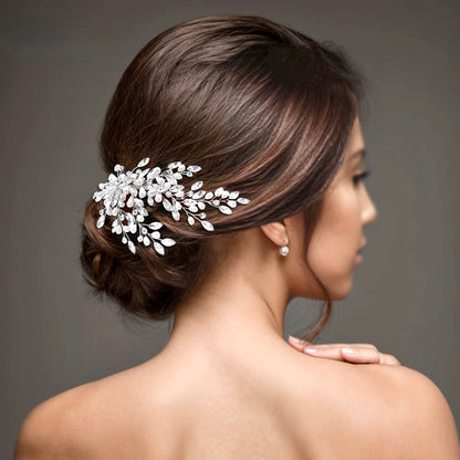 "Amandalee" - Pearl and Crystal Bridal Hair Comb