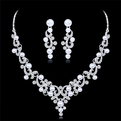 Graciela - Pearl and Crystal Bridal Jewelry Set