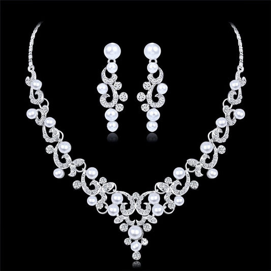 Graciela - Pearl and Crystal Bridal Jewelry Set