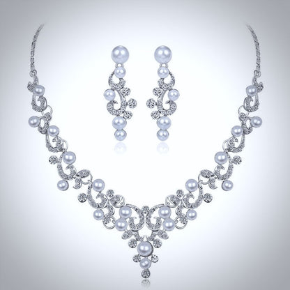 Graciela - Pearl and Crystal Bridal Jewelry Set