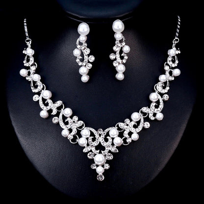 Graciela - Pearl and Crystal Bridal Jewelry Set