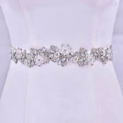 Dakota - Pearl and Opal Bridal Belt/Sash