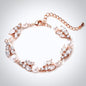 Alara - Pearl and Cubic Zirconia Bridal Bracelet - Available in Silver, Rose Gold and Yellow Gold