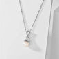 Chantria - Pearl and Cubic Zirconia Bridal Necklace - Available in Rose Gold and Silver