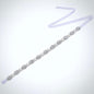 Lennon - Silver Pearl and Crystal Bridal Belt/Sash
