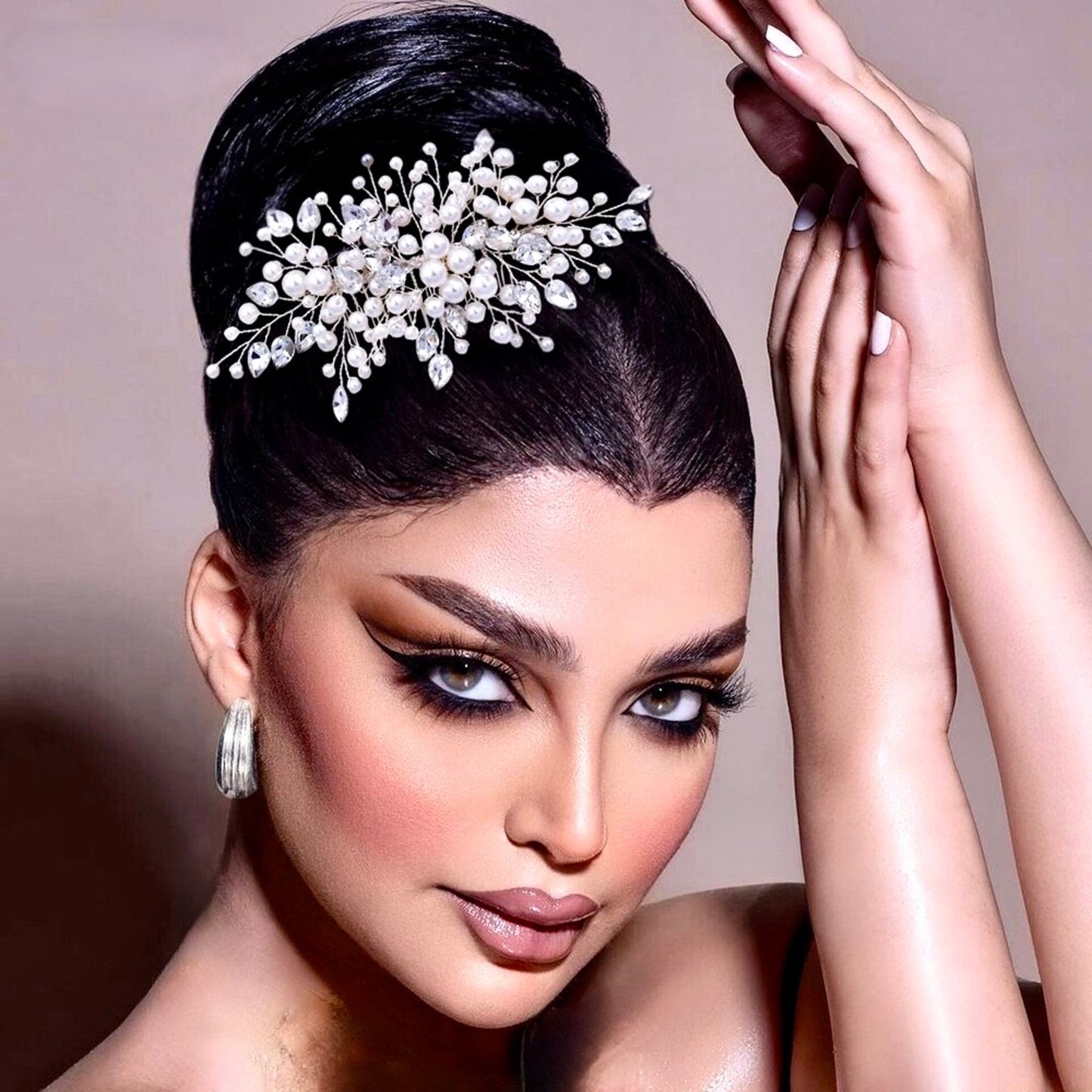 Kalani - Pearl and Crystal Bridal Hair Comb