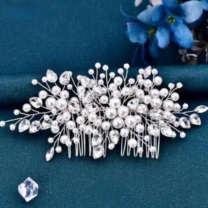 Kalani - Pearl and Crystal Bridal Hair Comb