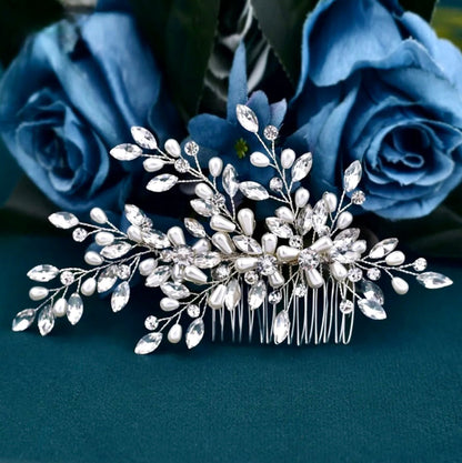 "Amandalee" - Pearl and Crystal Bridal Hair Comb
