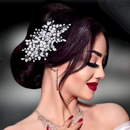 Kalani - Pearl and Crystal Bridal Hair Comb