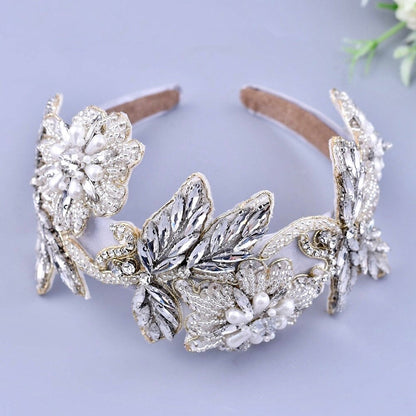 "Araceli" - Pearl and Crystal Bridal Headband