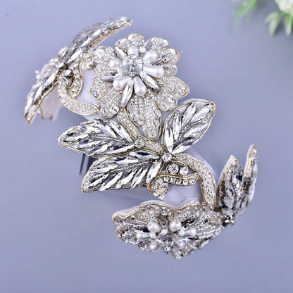 "Araceli" - Pearl and Crystal Bridal Headband
