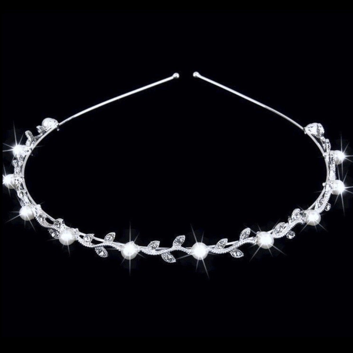 "Gigi" - Pearl and Crystal Bridal Headband