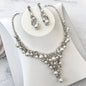 "Naomi" - Pearl and Crystal Bridal Jewelry Set