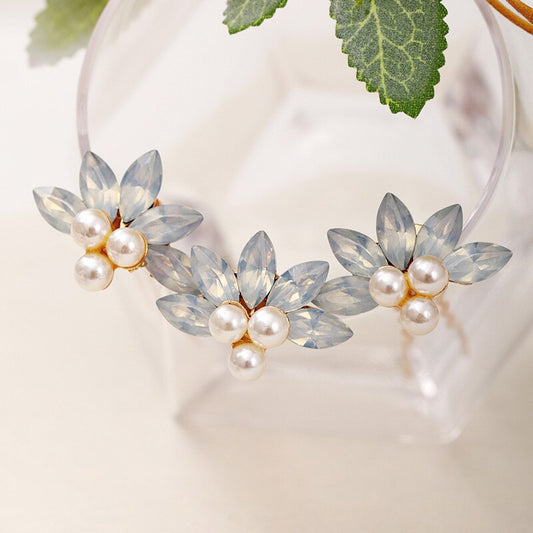 Carlyn -  Pearl and Opal Bridal Hair Pins