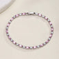 Lera - Pink Cubic Zirconia Bridal Bracelet