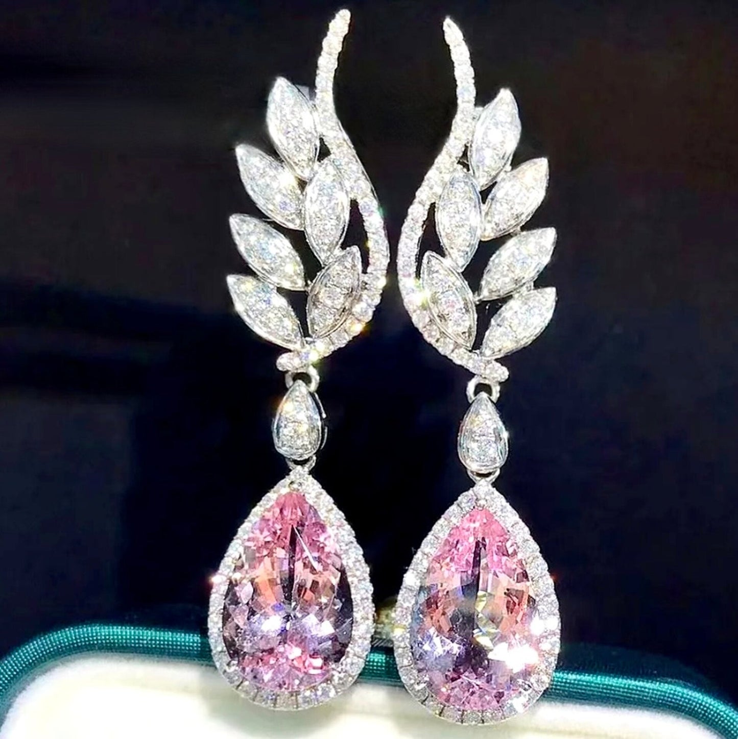 Laura - Cubic Zirconia Bridal Earrings - More Colors
