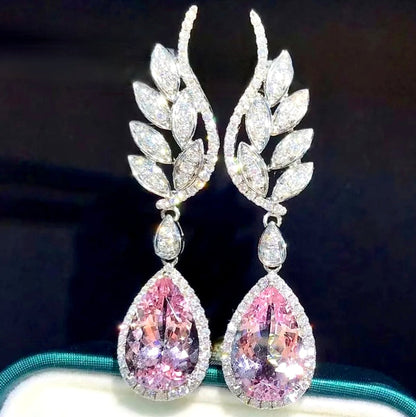 Laura - Cubic Zirconia Bridal Earrings - More Colors