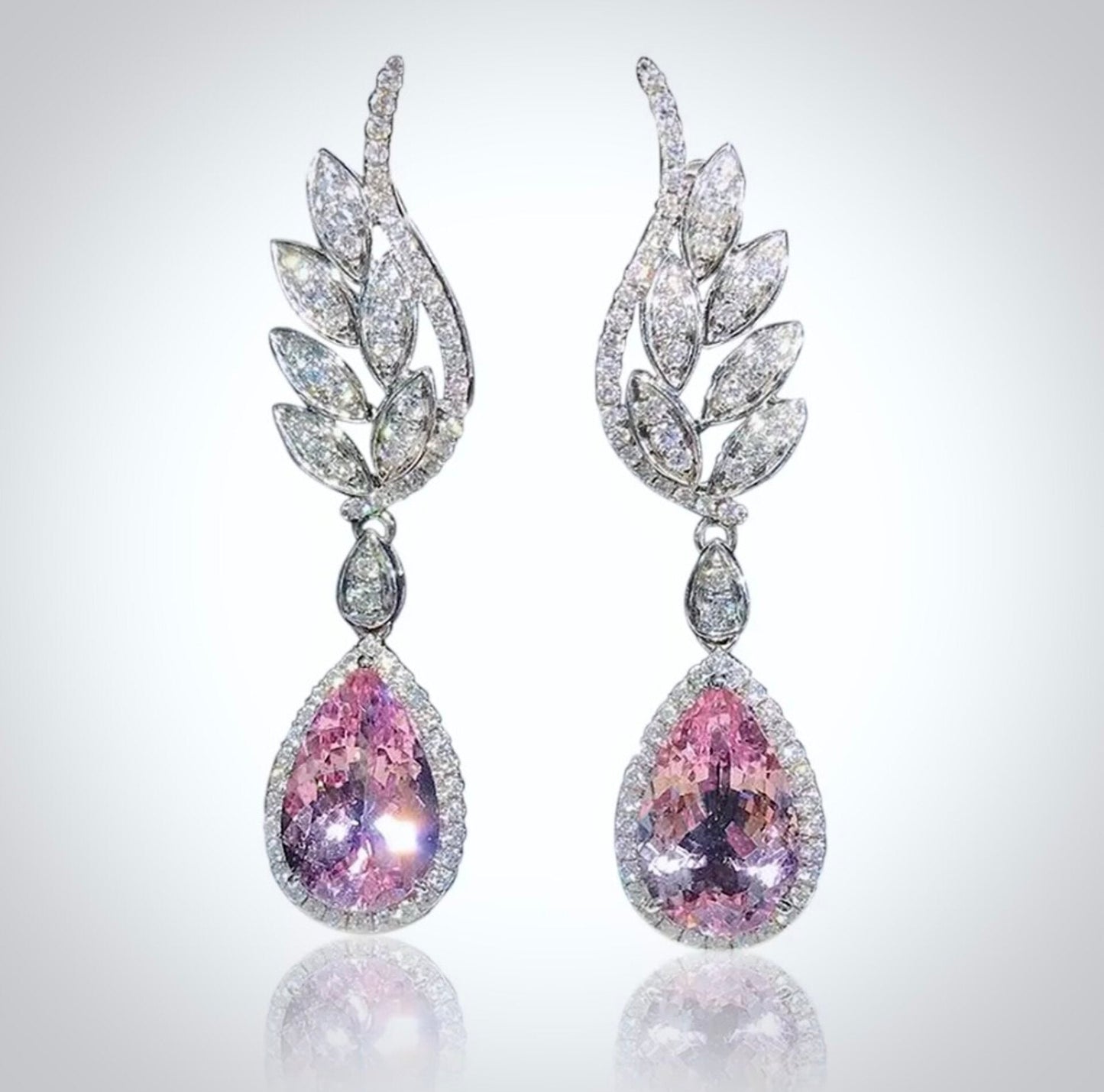 Laura - Cubic Zirconia Bridal Earrings - More Colors