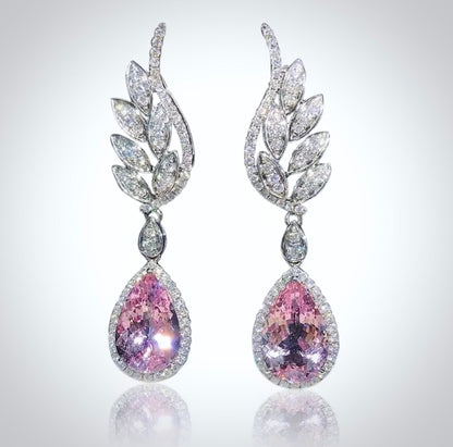 Laura - Cubic Zirconia Bridal Earrings - More Colors