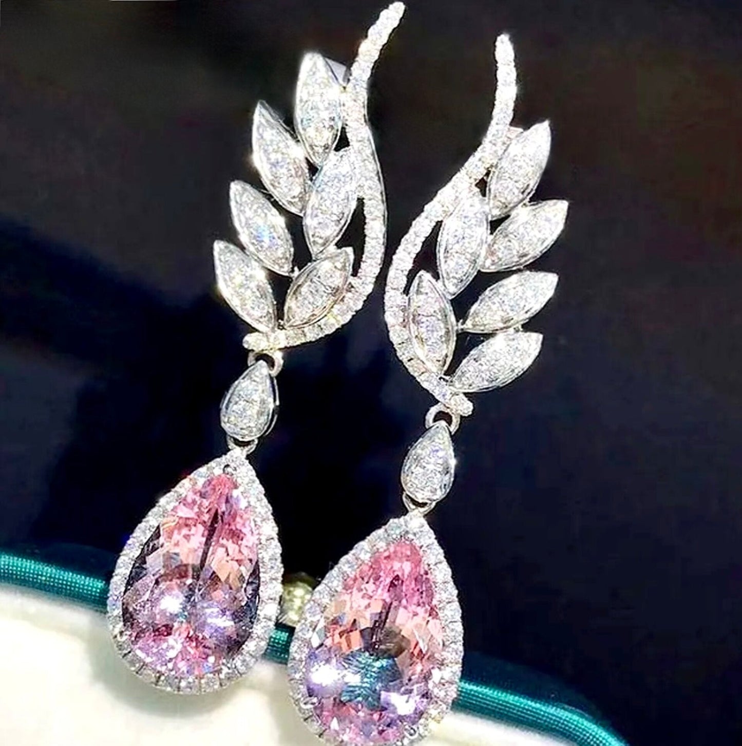 Laura - Cubic Zirconia Bridal Earrings - More Colors