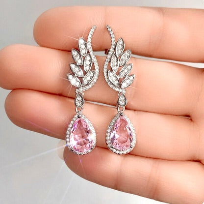 Laura - Cubic Zirconia Bridal Earrings - More Colors