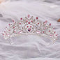 Coral - Pink Crystal Bridal Tiara