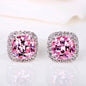 "Thalia" - Square Cubic Zirconia Stud Earrings
