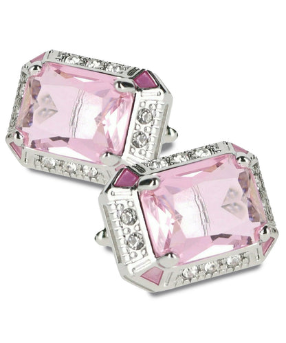 Vittorio Vico Large Big Rectangular Crystal Colorstone Cufflinks: CL73XX Series