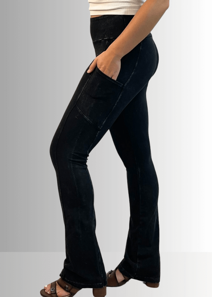 A Perfect Fit Cotton Bootcut Pocket Pants Light Denim