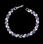 "Desiree" - Purple Cubic Zirconia Bridal Bracelet