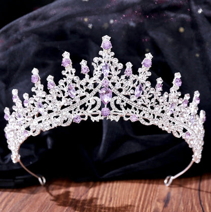Rosamund - Purple Baroque Bridal Tiara