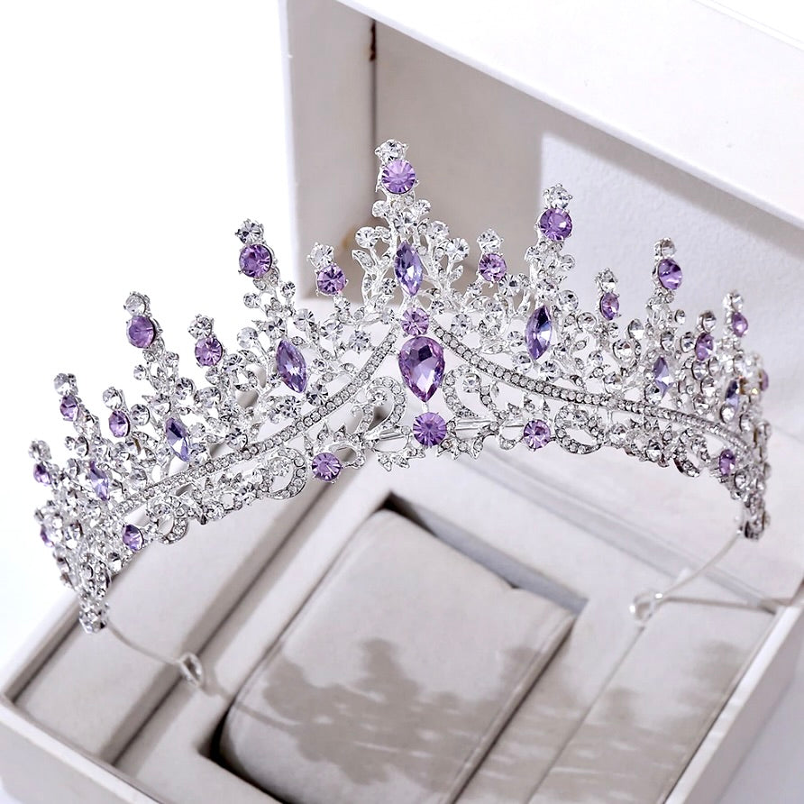 Rosamund - Purple Baroque Bridal Tiara