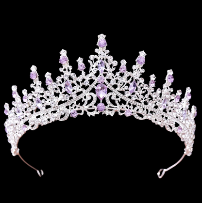Rosamund - Purple Baroque Bridal Tiara
