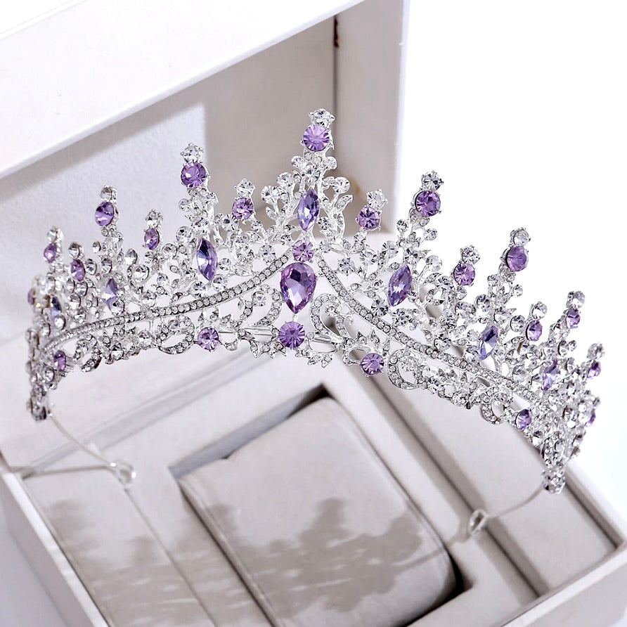 Rosamund - Baroque Bridal Tiara - More Colors