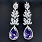 Aleda - Cubic Zirconia Bridal Earrings - More Colors Available