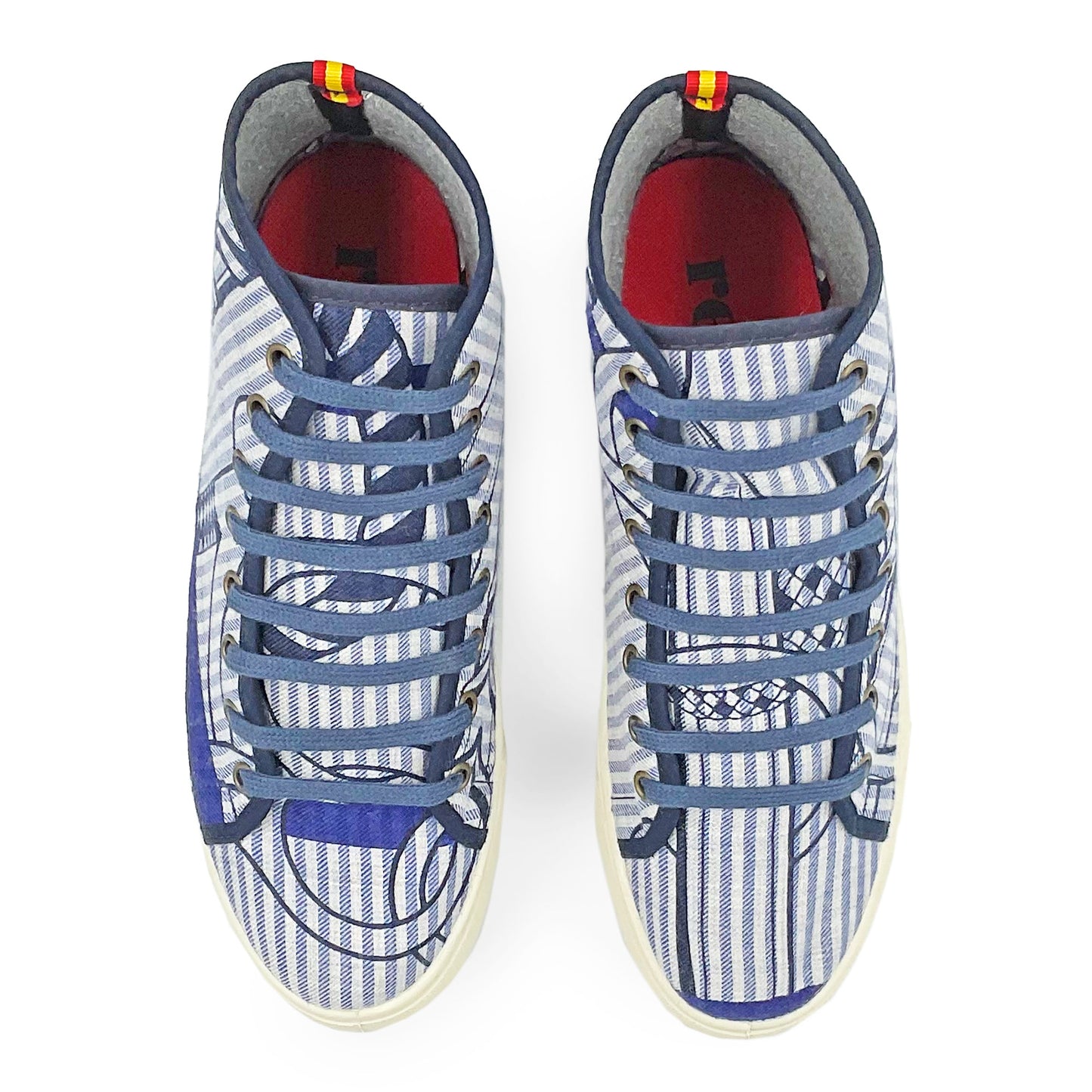 EQUESTRE Blue Hi-Top